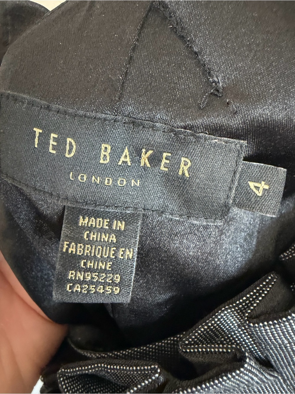 Ted Baker One Shoulder Gray Party Dress US 8 - Picture 3 of 9